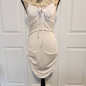White cocktail dress size M